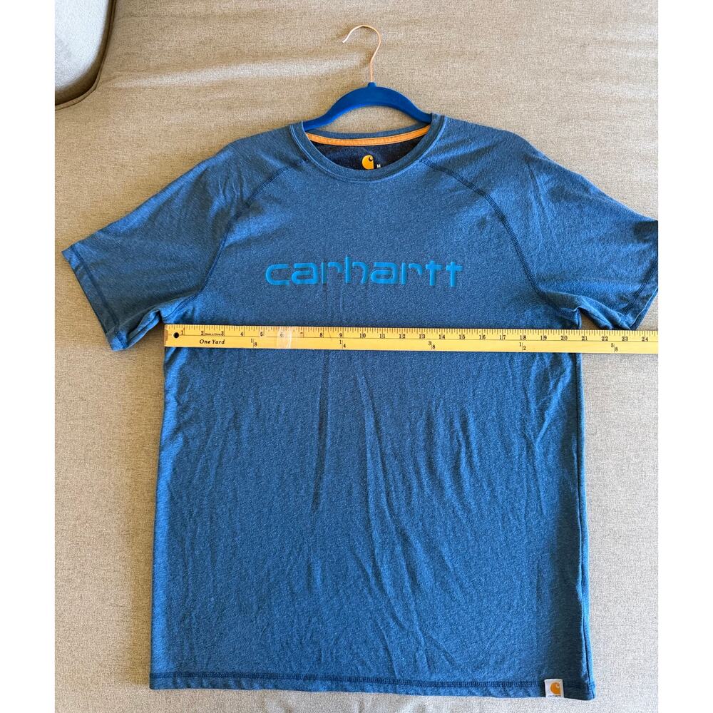 Carhartt Force Men's Medium Relaxed Fit Performance T-Shirt - Heather Blue